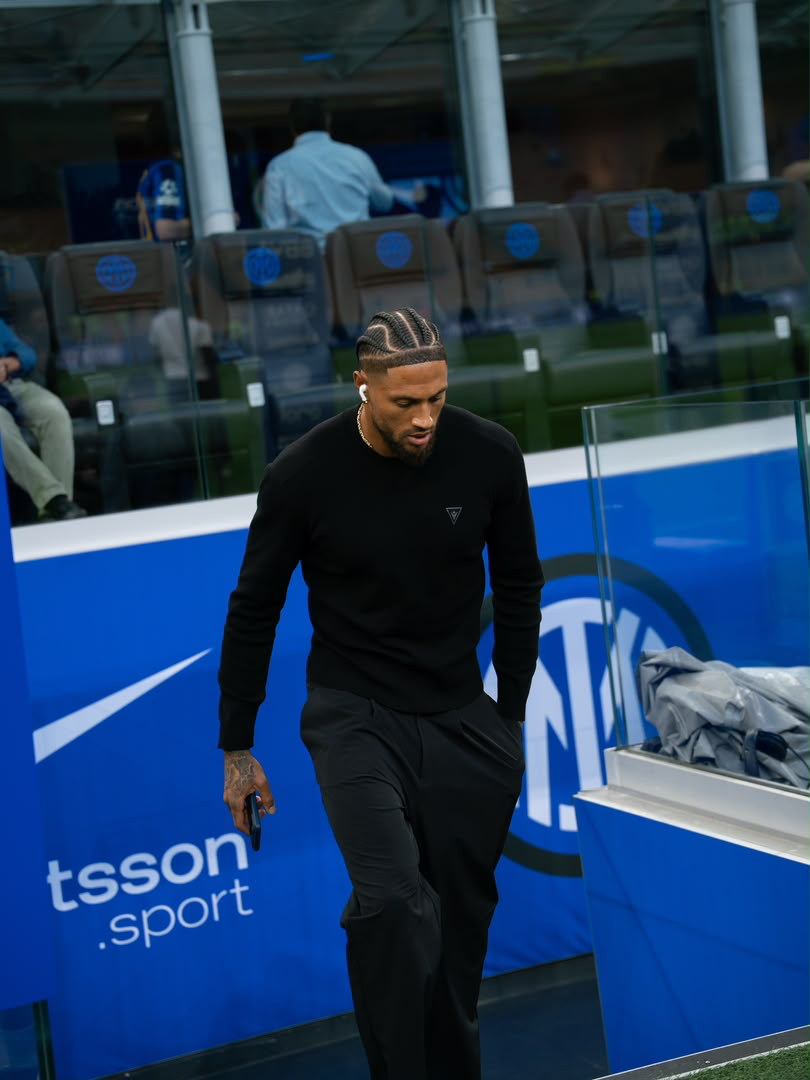 Maduka Emil Okoye walking near the stadium